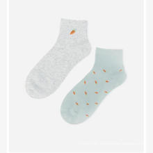 New Designs Embroidered Soft Cotton Short Ankle Socks Women Socks